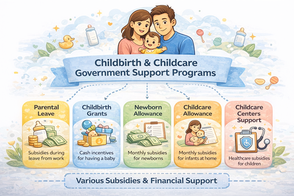출산 육아 정부 지원 제도 한눈에 정리 인포그래픽