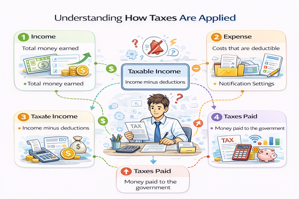 세금이 부과되는 기본 구조 이해하기 구조 설명 이미지
