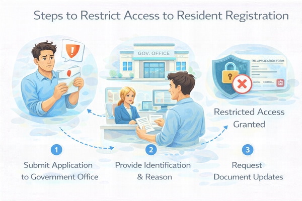 주민등록 열람 제한 신청 방법 절차 안내 이미지